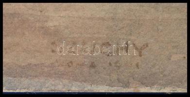 Szuchy Tibor (1911-1996): Római részlet (1941?). Akvarell, ceruza, papír, jelezve jobbra lent, folto...