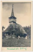 Farnas, Sfaras; régi fatemplom / Biserica veche / Alte Holzkirche / wooden church. Foto orig. J. Fischer 1937.