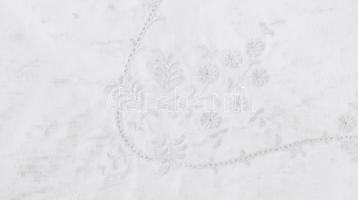 2 db damaszt nagypárnahuzat hímzett Aranka felirattal és monogrammal, 90x90 cm