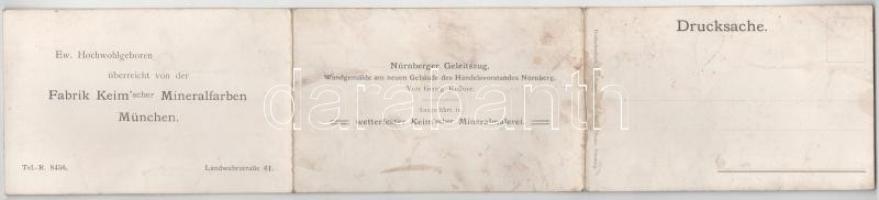 Nürnberg, Nuremberg; Nürnberger Geleitszug, Wandgemälde am neuen Gebäude des Handelsvorstandes Nürnb...