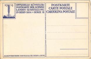 Schweiz. Maschinen Industrie - Offizielle Künstlerpostakrte der Schweiz. Landes-Ausstellung in Bern ...