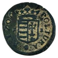 1706K-B Rézpoltúra "II. Rákóczi Ferenc" Körmöcbánya (2,63g) T:VF patina Hungary 1706K-B Po...