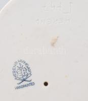 Herendi halon lovagló puttó, kézzel festett, jelzett porcelán figura hibátlan állapotban, h: 14 cm