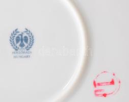 Hollóházi Jurcsák László által tervezett tál, matricás, jelzett, hibátlan, d: 24,5 cm