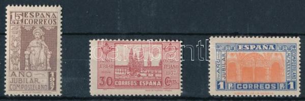 1937 Compostelai Szent Jakab jubileumi éve sor Mi 782-784 (Mi EUR 70.-)