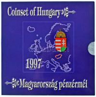 1997. 50f-200Ft (10xklf) "Magyarország pénzérméi" forgalmi sor dísztokban T:BU 
Adamo FO3...