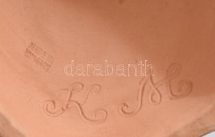 Kovács Margit (1902-1977): Ábrándozó. Jelzett, kis kopással, m: 22 cm