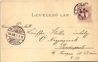 1898 (Vorläufer) Trencsén, Trencín; vár most és 200 évvel ezelőtt. Gansel Lipót kiadása / castle now...