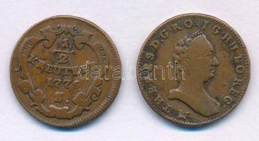 1775S 1/2kr Cu "Mária Terézia" szétszedhető kémpénz, spionpénz T:VF R!
Hungary 1775S 1/2 ...