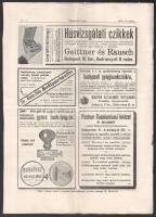 1908 Az Állatorvosi Lapok XXXI. évf. 40. szám. Sok reklámmal