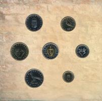 2005. 1Ft-100Ft (7xklf) forgalmi sor szettben + 10Ft "József Attila" T:BU kis patina 
Ada...