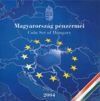 2004. 1Ft-100Ft (8xklf) forgalmi sor szettben, benne 2004. 50Ft &quot;Magyarország az EU tagja&quot; forgalmi emlékérme T:BU Adamo FO38