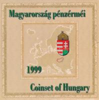 1999. 50f-100Ft (8xklf) &quot;75 éves a Magyar Nemzeti Bank&quot; forgalmi sor dísztokban T:PP patina  Adamo FO32.1