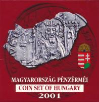 2001. 1Ft-100Ft (7xklf) forgalmi sor dísztokban, &quot;Magyarország pénzérméi&quot; sorozat T:BU patina Adamo FO34