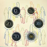 2011. 5Ft-200Ft (6xklf) forgalmi sor szettben, "Magyarország pénzérméi" sorozat, belső tok...