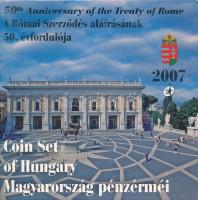 2007. 1Ft-100Ft (7xklf) forgalmi sor szettben,"A Római Szerződés aláírásának 50. évfordulója&qu...