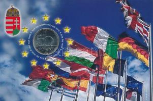 2004. 50Ft Cu-Ni "A Magyar Köztársaság az Európai Unió tagja" első napi veret, sorszámozott "02267" emléklapon T:UNC