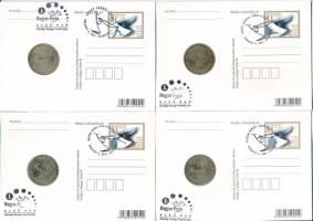 2001. 200Ft Cu-Zn (4xklf) az "Ifjúsági Irodalom" sorozat különböző emlékkiadásai: "To...