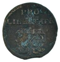 1705. X Poltura Cu II. Rákóczi Ferenc (7,98g) T:F lapkavég, patina Hungary 1705. X Poltura Cu Francis II Rákóczi (7,98g) C:F planchet edge, patina Huszár: 1535., Unger II.: 1133.a