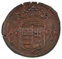 1705. X Poltura Cu "II. Rákóczi Ferenc" (9,05g) T:XF rep., patina
Hungary 1705. X Poltura...