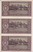 1945. 100P (3x) sorszámkövetők "E 276 071932 - E 276 071934" T:AU apró szakadás
Adamo P18