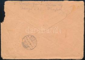 1916 Portós levél "BUDAPEST" - "SZIRÁK" (kissé szakadt, hiányos boríték)