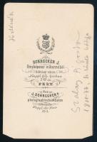 1865 Kéméndi Szalay Ágoston (1811-1877) udvari tanácsos, királyi táblai tanácselnök, az MTA levelező...