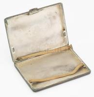 Ezüst (Ag) cigarettatárca, jelzett, bruttó: 112g