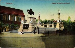 Wroclaw, Breslau; Kaiser Wilhelm-Denkmal / monument