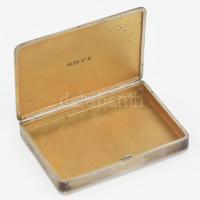 Ezüst (Ag) cigarettatárca, jelzett, 1936, nettó: 175g