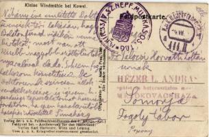 Kovel, Kowel; Kleine Windmühle bei Kowel. Verlag der k.u.k. Feldbuchhandlungen des 4. AK (Qu.-Abt.) ...