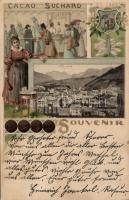 Suchard cocoa with view to Coire litho