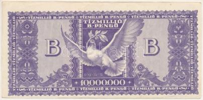 1946. 10.000.000BP elcsúszott elő-és hátlapi nyomattal T:XF,VF
Adamo P38
