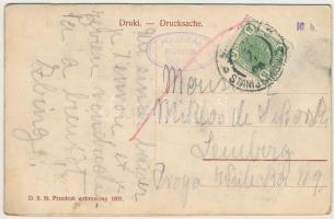 1908 Ivano-Frankivsk, Stanislawów, Stanislau; Ulica Karpenskiego / Karpinskigasse / street view, sho...