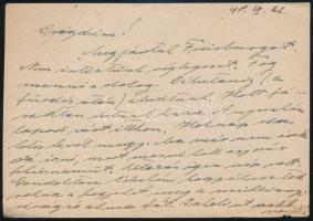 1948 Díjjegyes levelezőlap, 10Pf + 12Pf bélyeggel Tokajba