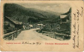 1901 Papfalva, Lapfalva, Popesti; Határszél Magyarország és Bukovina között. Mayer és Berger kiadása / border between Hungary and Bukovina (Rb)