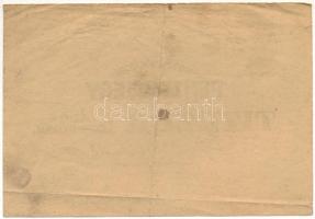 1946. 10.000AP nem kamatozó Pénztárjegy "Másra át nem ruházható" felülbélyegzés, sorszám, ...