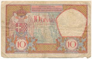 Jugoszlávia / Szerb-Horvát-Szlovén Királyság 1926. 10D T:VG anyaghiány
Yugoslavia / Kingdom of the ...