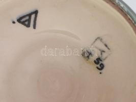 Lonkay Antal (1904-1955), Keramos Rt. Nógrádverőce: Art deco váza. Mázas kerámia, cca 1926, oldalán ...