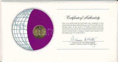 Szudán 1978. 5m sárgaréz "Nemzetek pénzérméi" felbélyegzett borítékban, bélyegzéssel T:UNC...