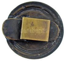 Osztrák-Magyar Monarchia ~1914. "Lovassági ügyességi jelvény" tombak jelvény rögzítő pántt...