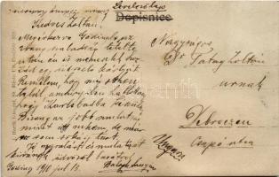 1910 Hodonín, Göding; Kasárna / military barracks, photo. J. Horák fotograf (fl)