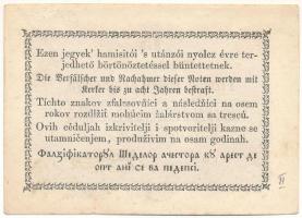 1849. 15kr T:AU,XF hajtatlan, de nagyobb nem végig érő hajlás a jobb felső saroktól a bankjegy közep...