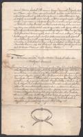 1839 Bethlen Miklós és Kún Ilona 1667-ben kelt leveleinek átirata, két kézzel írt oldal, Kézdi-Kovác...