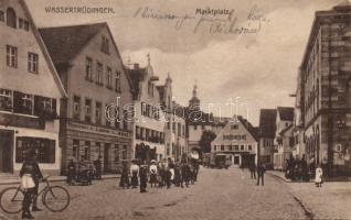 Wassertrüdingen market place with restaurant Lamm v. Abel (EK)