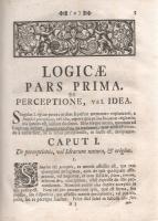 Zanchi, [Guiseppe] Joseph:
Philosophia mentis, & sensuum ad usus academicos accomodata. Opera, ...