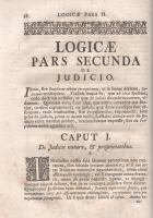 Zanchi, [Guiseppe] Joseph:
Philosophia mentis, & sensuum ad usus academicos accomodata. Opera, ...