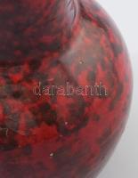 Iparművészeti Vállalat retro váza. Jelzett, kopott, pattogzással, m: 27 cm