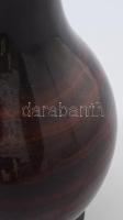 Retro iparművészeti váza. Kopott, alján lepattanással, m: 29 cn