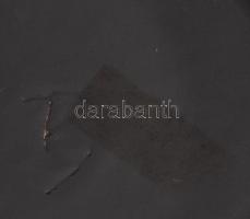 Retro iparművészeti váza. Kopott, alján lepattanással, m: 29 cn